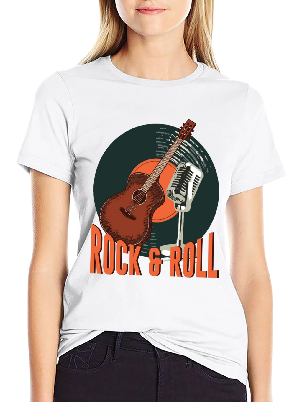 Rock & Roll Guitar Graphic T-Shirt