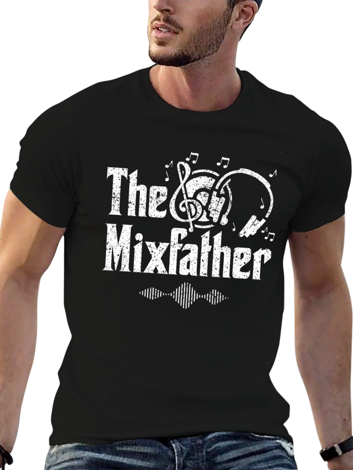 The Mixfather Black Graphic T-Shirt