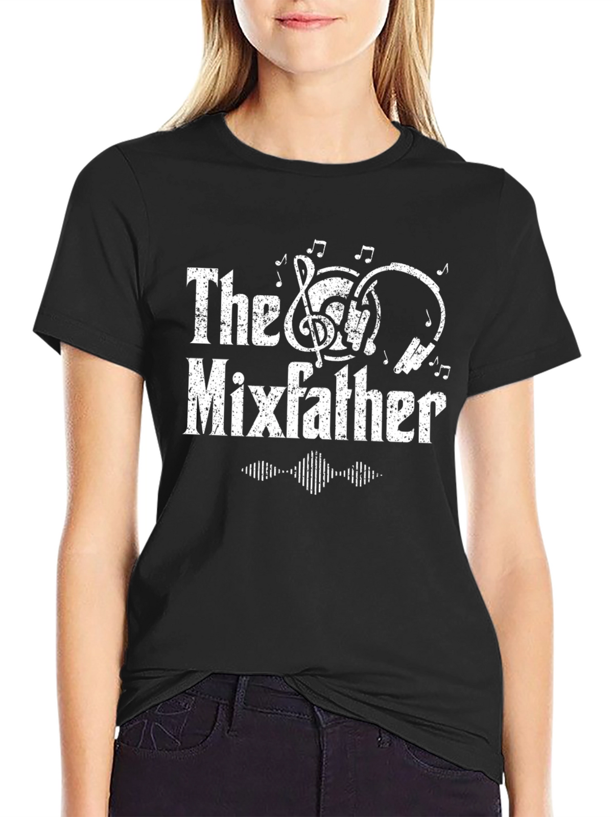 The Mixfather Black Graphic T-Shirt