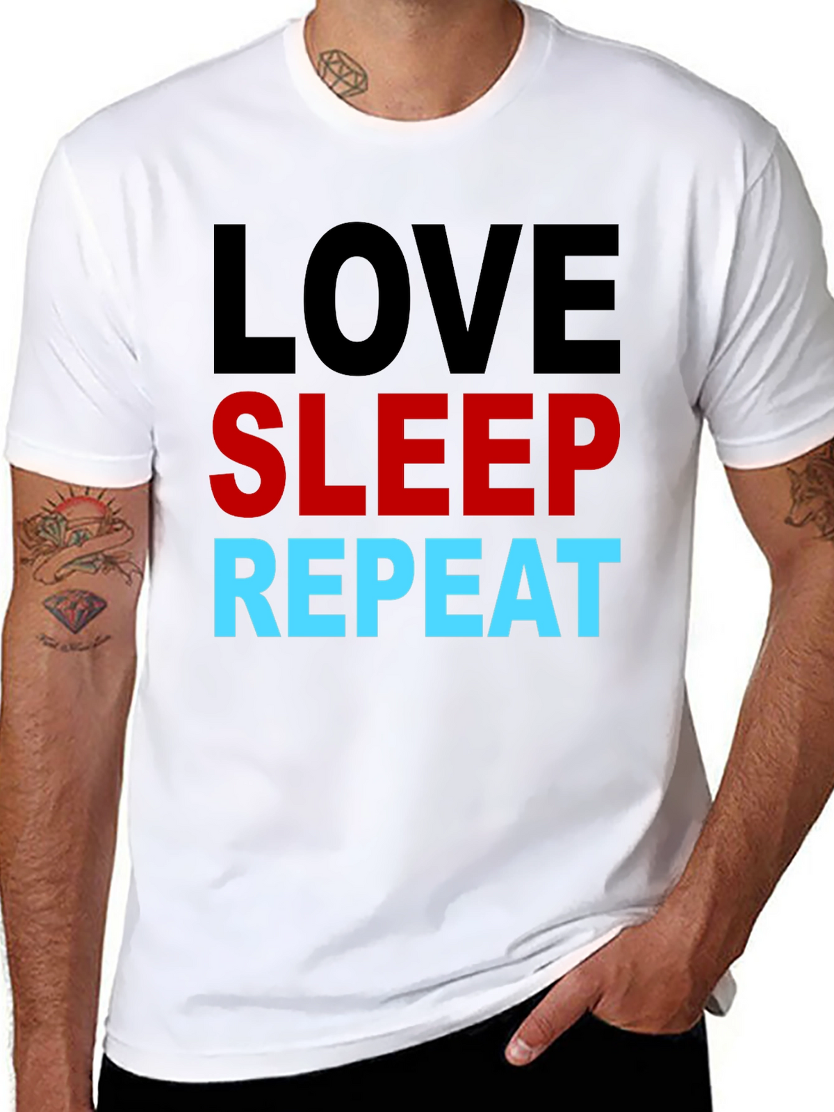 Love Sleep Repeat Graphic T-Shirt