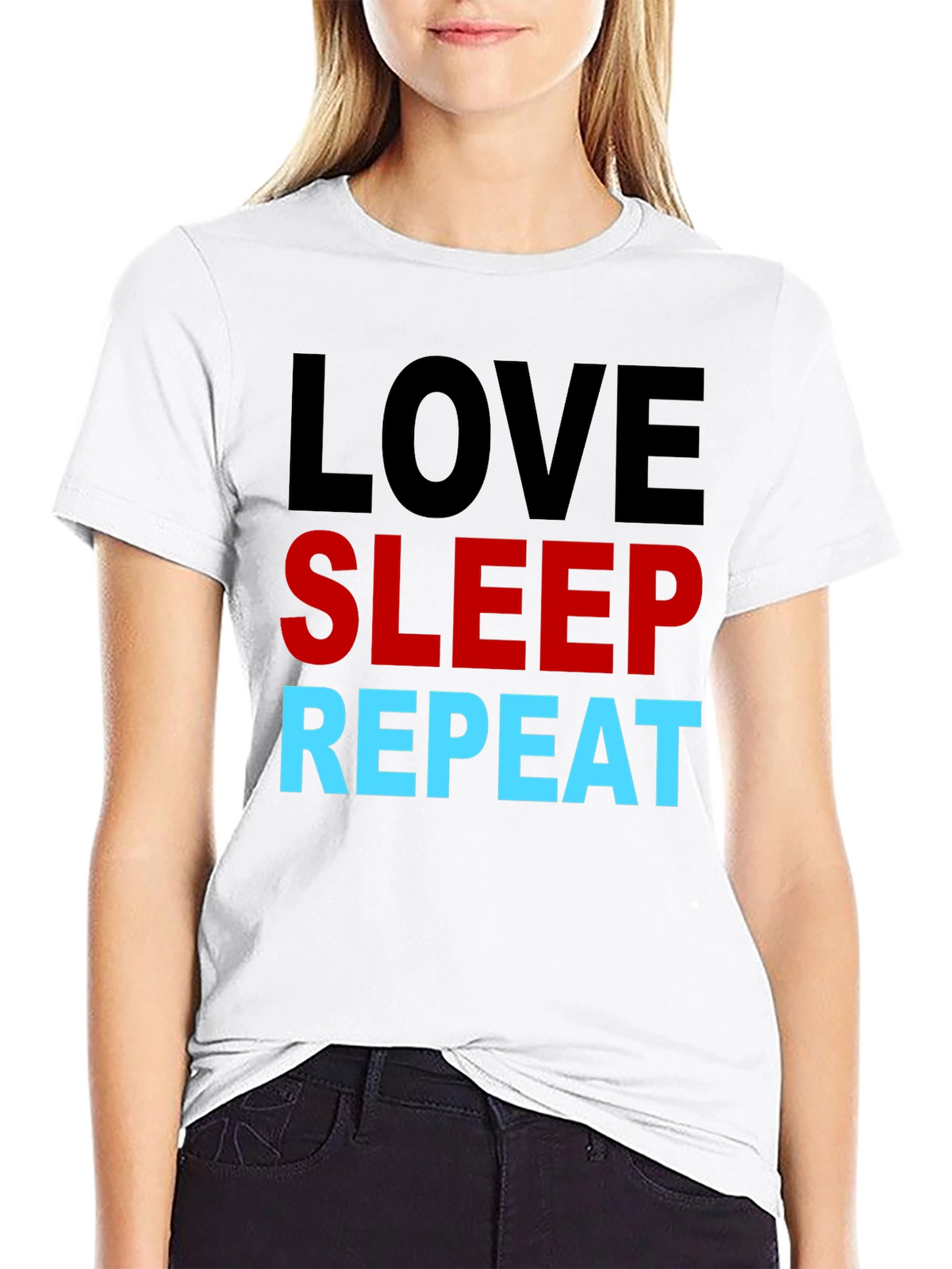 Love Sleep Repeat Graphic T-Shirt