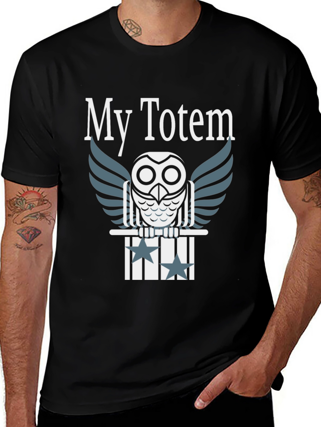 My Totem Owl Graphic Tee - Unique Design