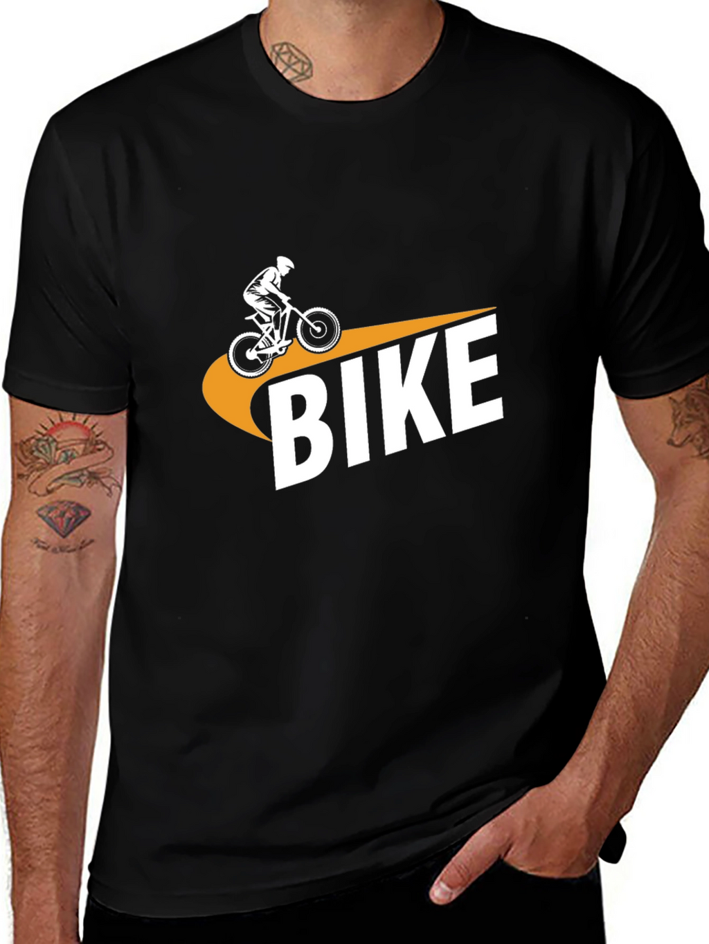 Black Bike Graphic Tee - Ride in Style!