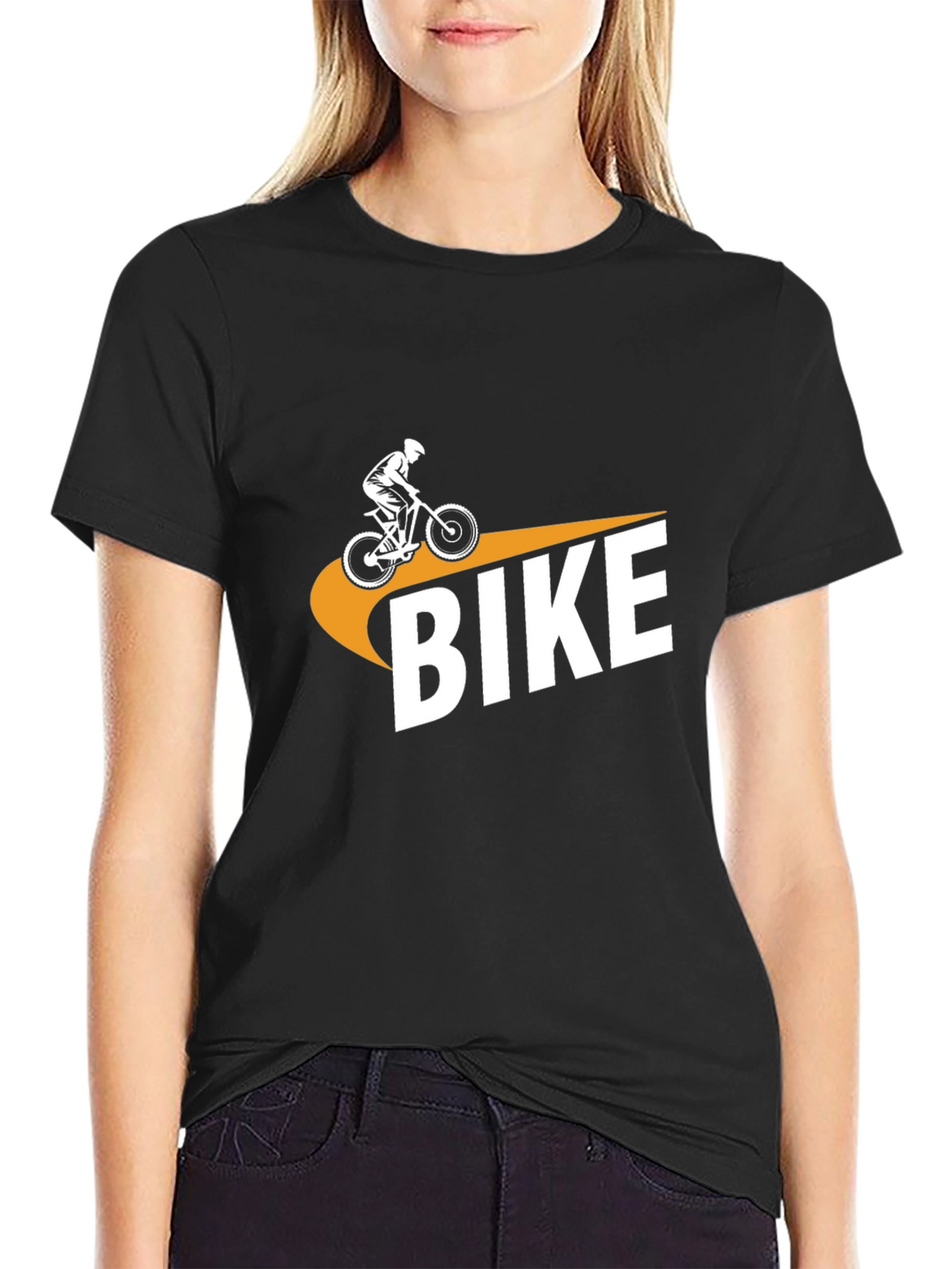 Black Bike Graphic Tee - Ride in Style!