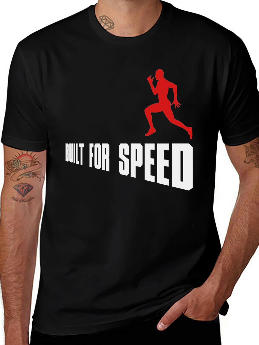 Built for Speed Black Graphic Tee