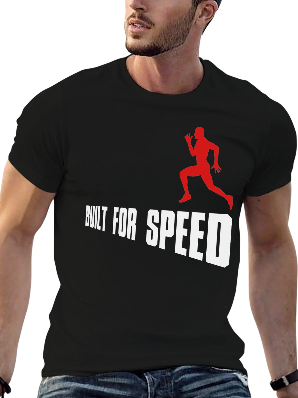 Built for Speed Black Graphic Tee