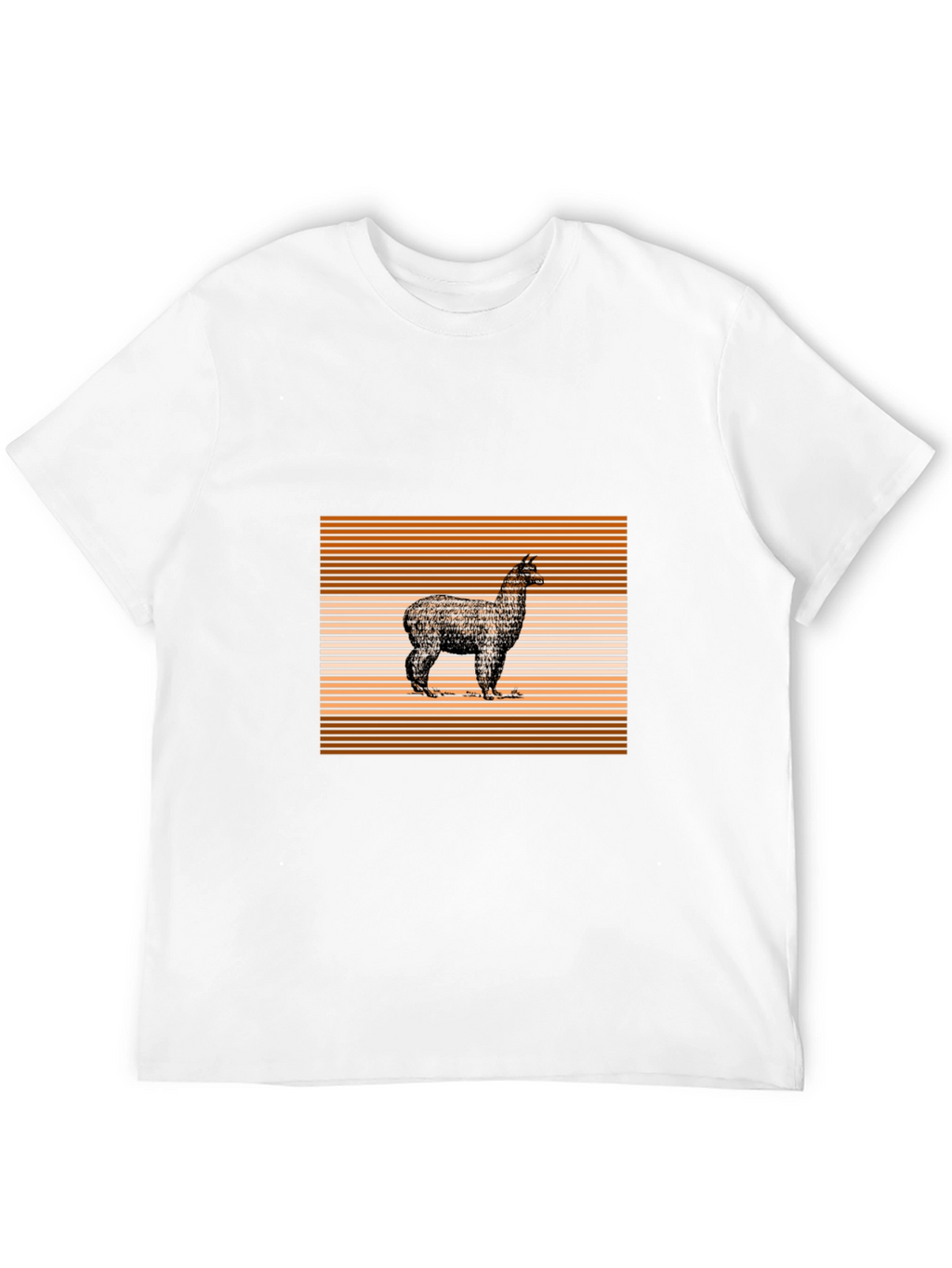 Alpaca Graphic Tee - Stylish Mens Black T-Shirt