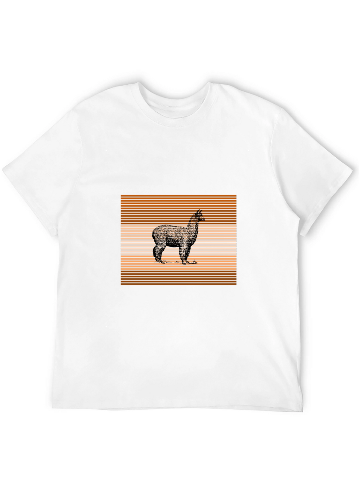 Alpaca Graphic Tee - Stylish Mens Black T-Shirt