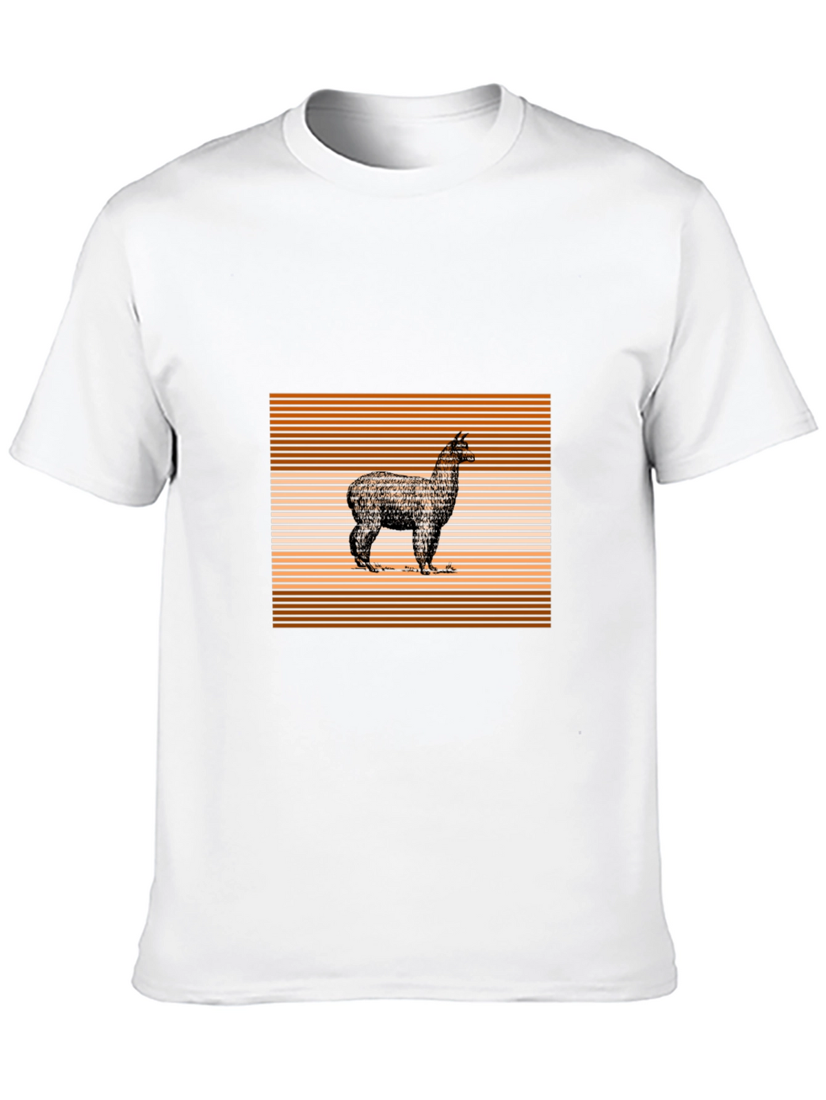 Alpaca Graphic Tee - Stylish Mens Black T-Shirt