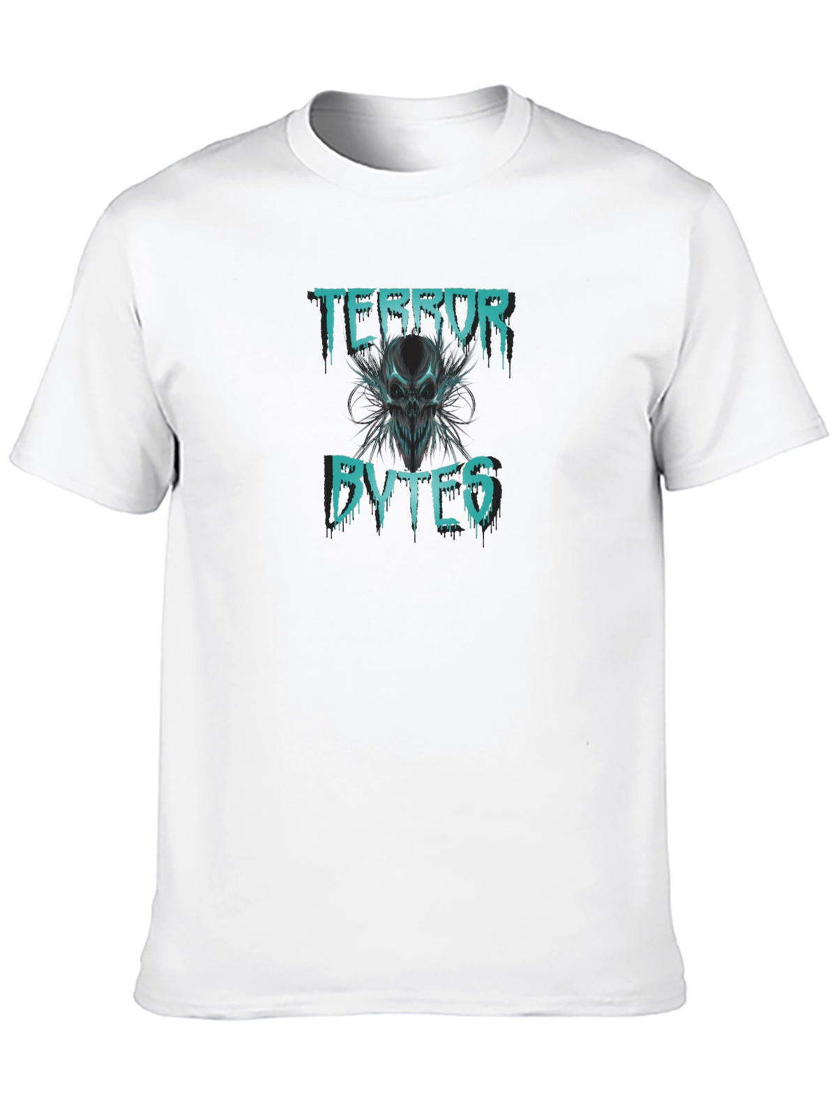 Terror Bytes Graphic Print Black T-Shirt