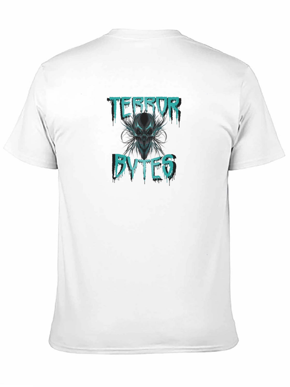 Terror Bytes Graphic Print Black T-Shirt