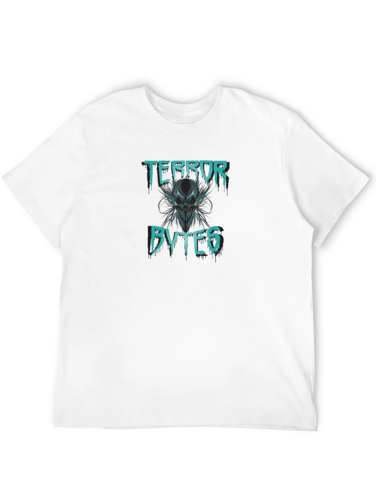 Terror Bytes Graphic Print Black T-Shirt