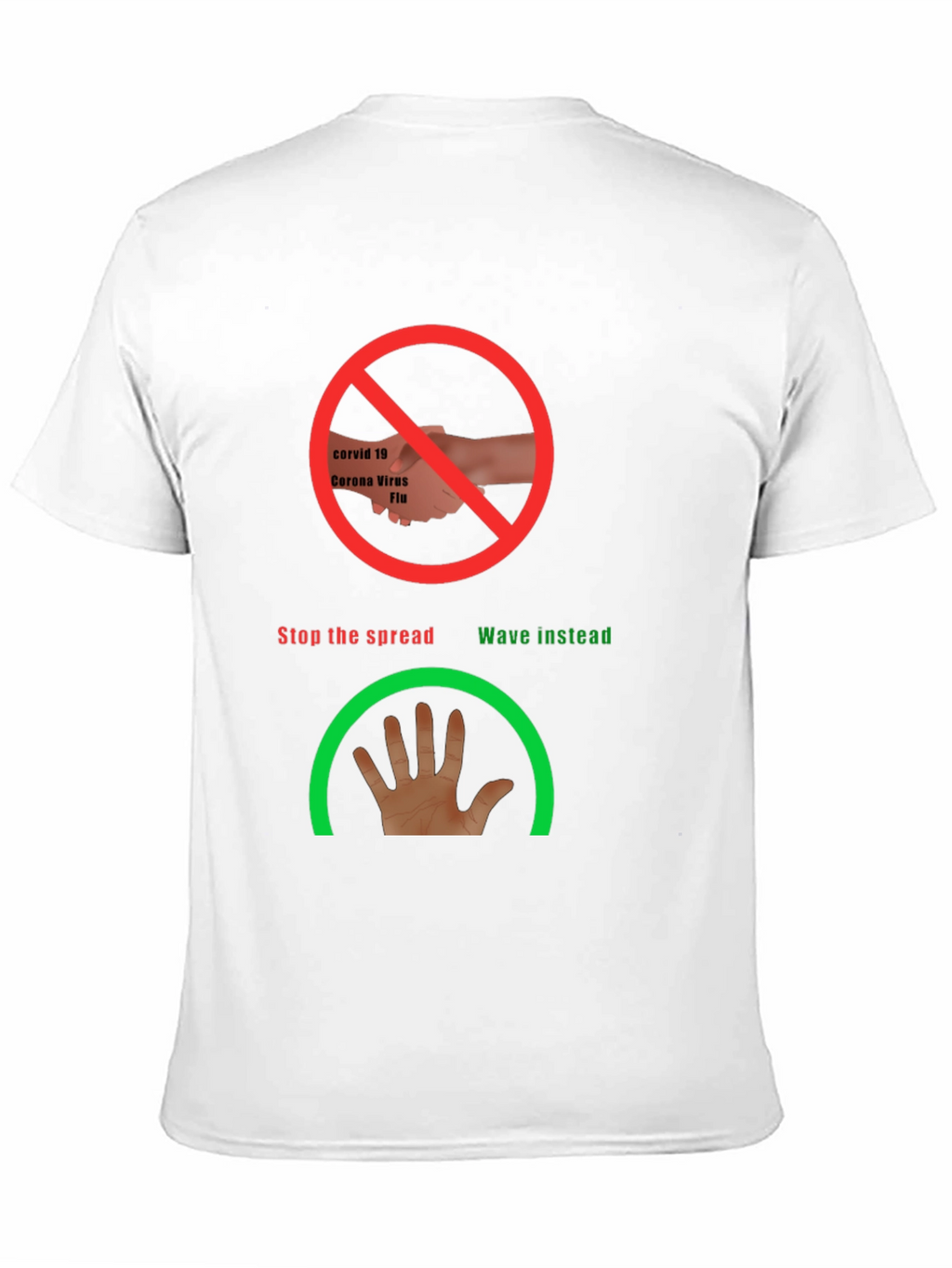 Stop the Spread Novelty Tee - Wave Instead!