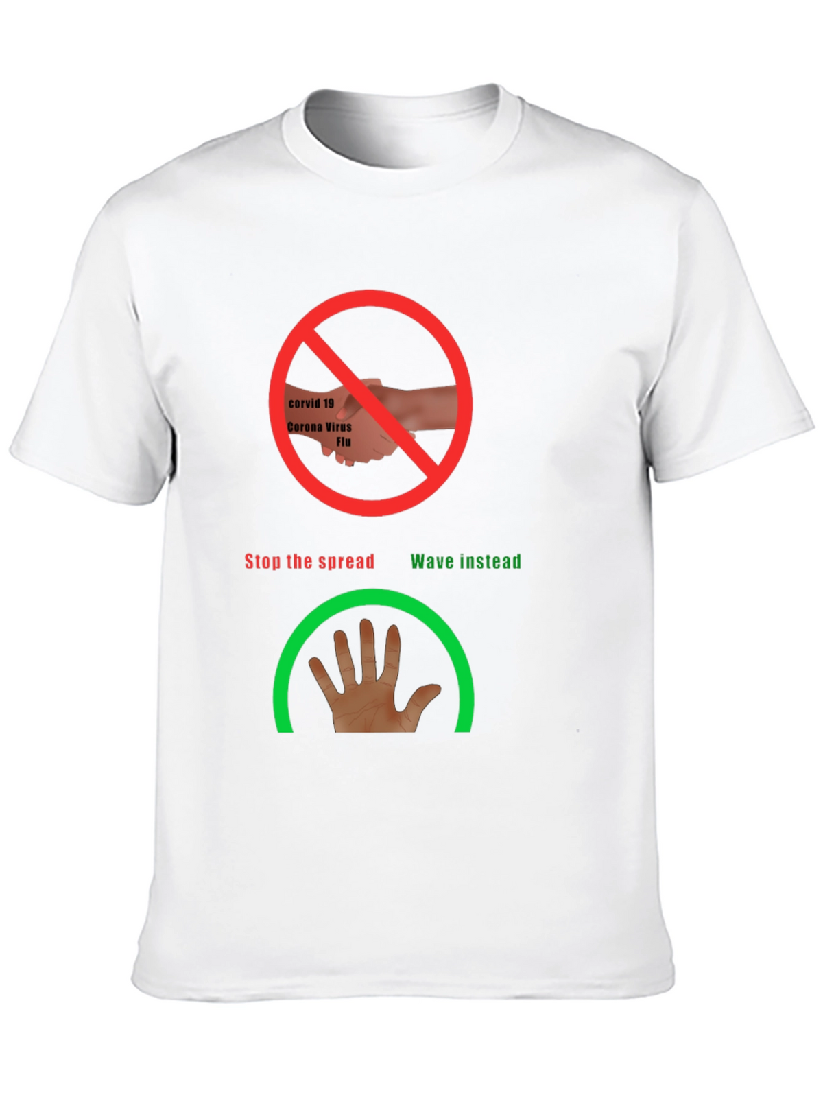 Stop the Spread Novelty Tee - Wave Instead!