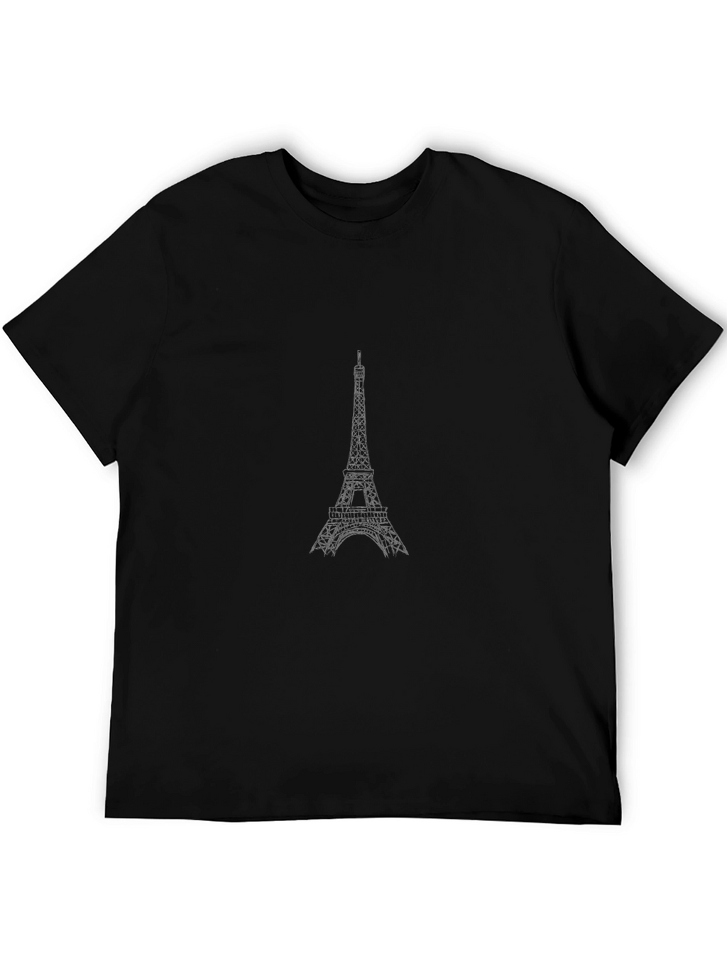 Eiffel Tower Graphic Black T-Shirt