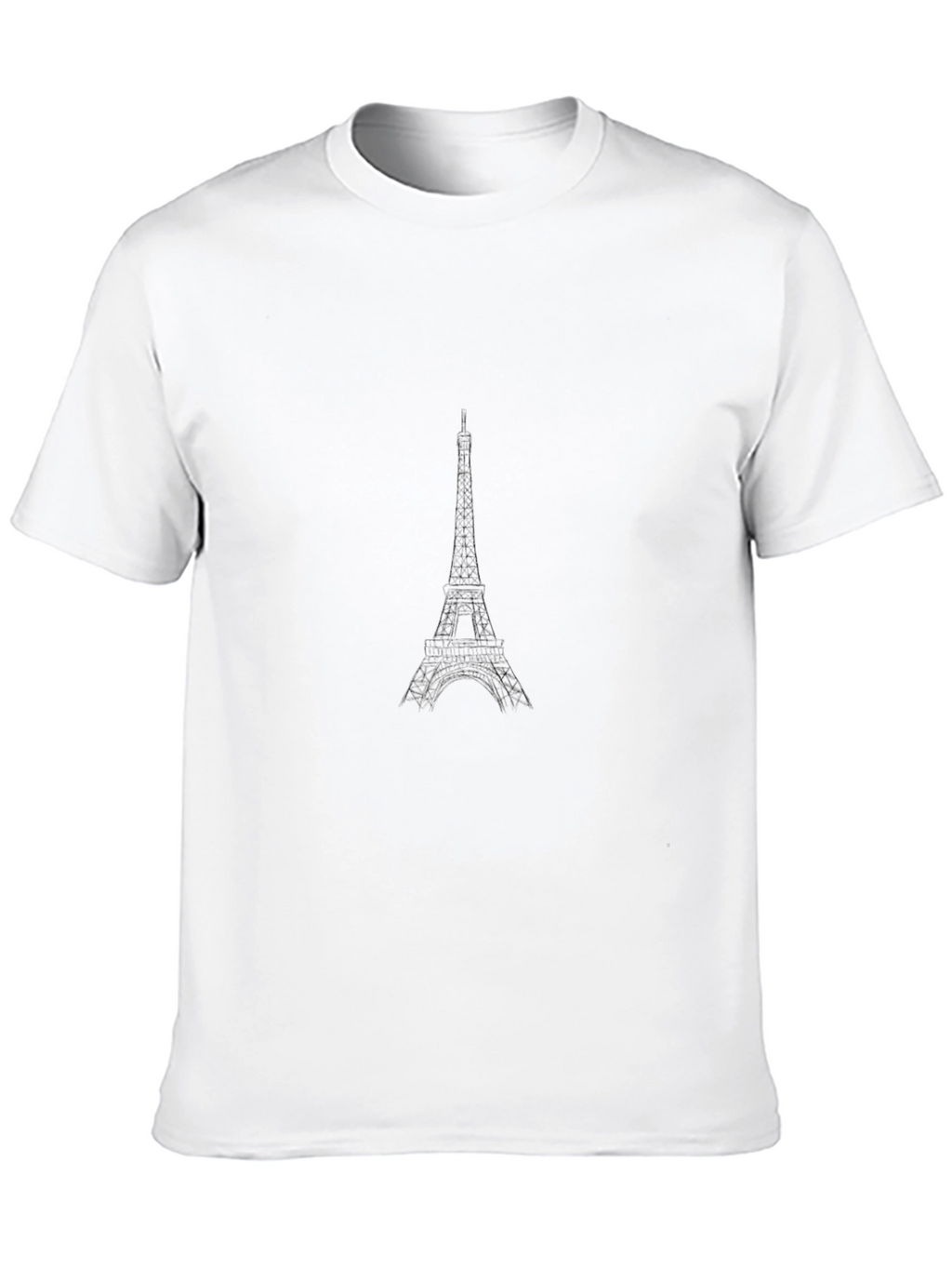 Eiffel Tower Graphic Black T-Shirt