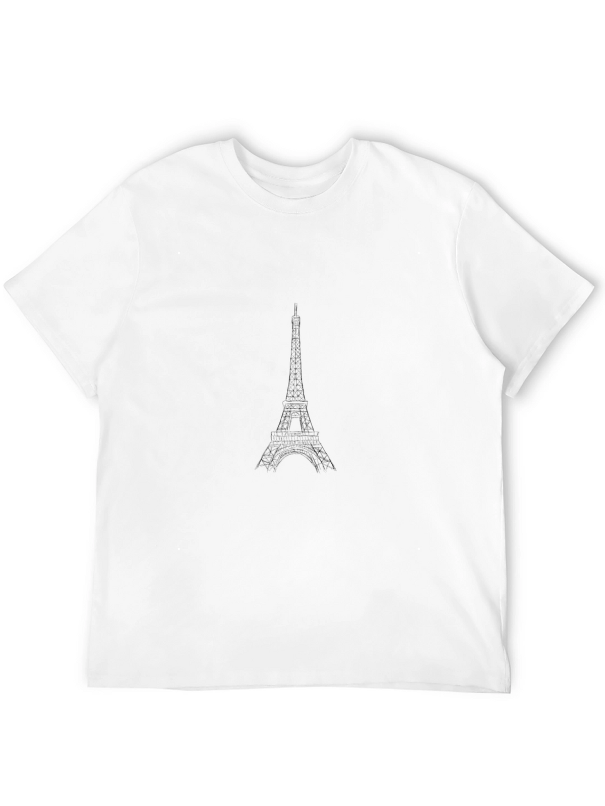 Eiffel Tower Graphic Black T-Shirt