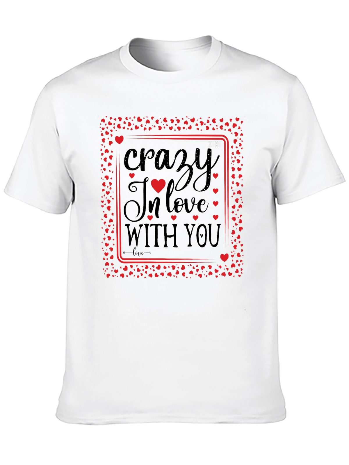 Crazy In Love With You Black Graphic Tee