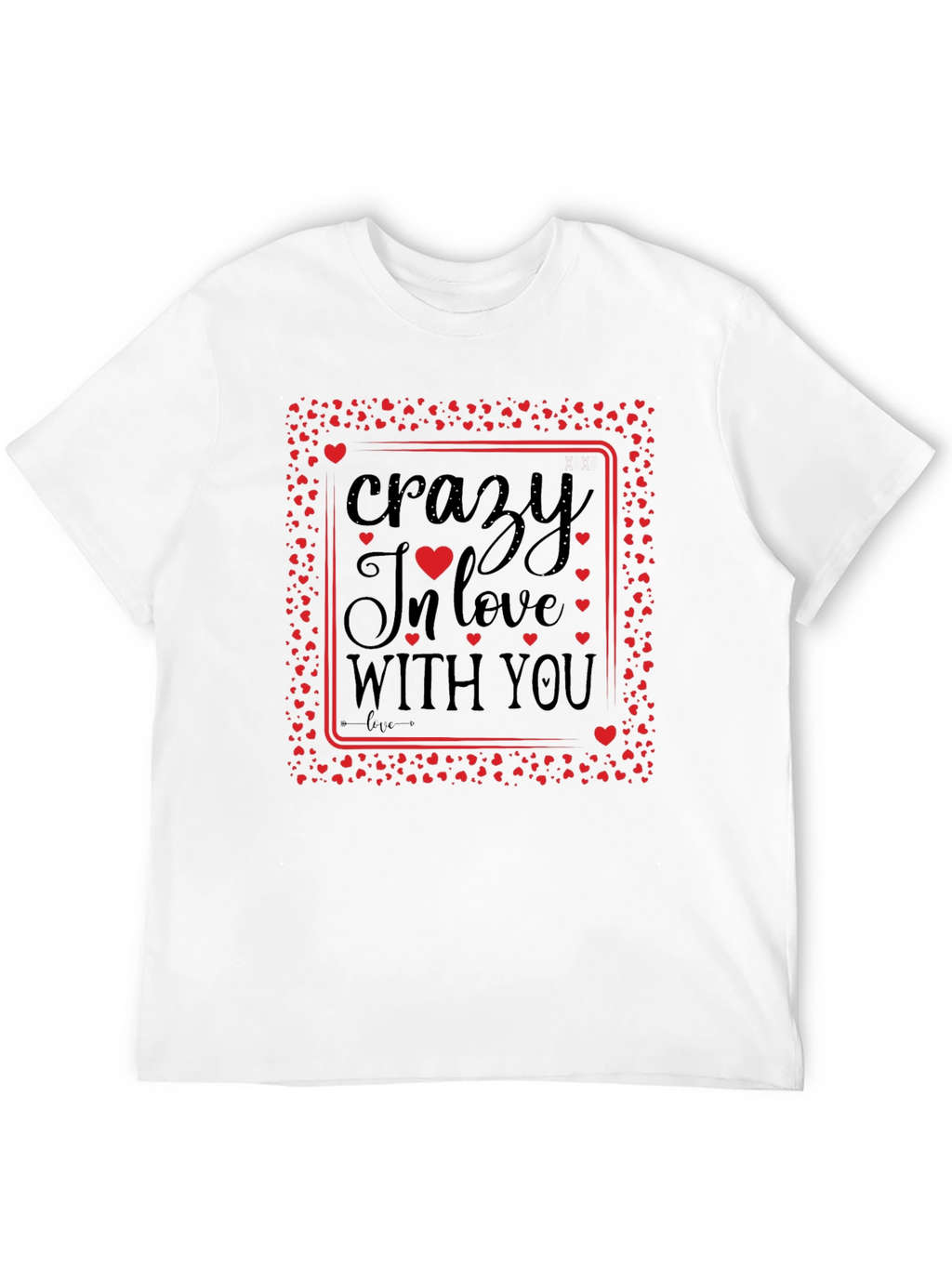 Crazy In Love With You Black Graphic Tee