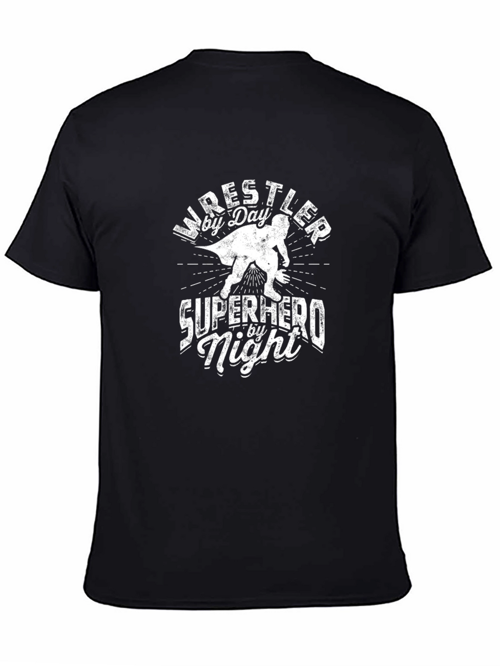Wrestler Superhero Graphic T-Shirt