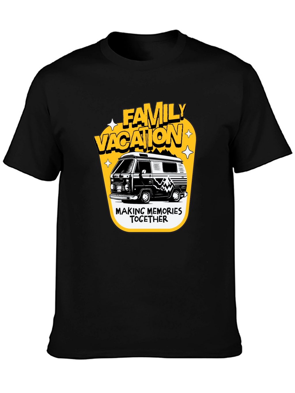 Family Vacation Camper Van Graphic Tee