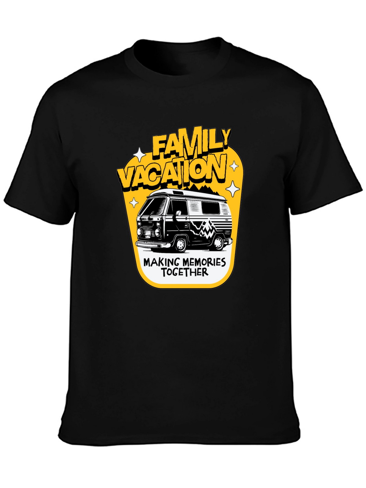 Family Vacation Camper Van Graphic Tee