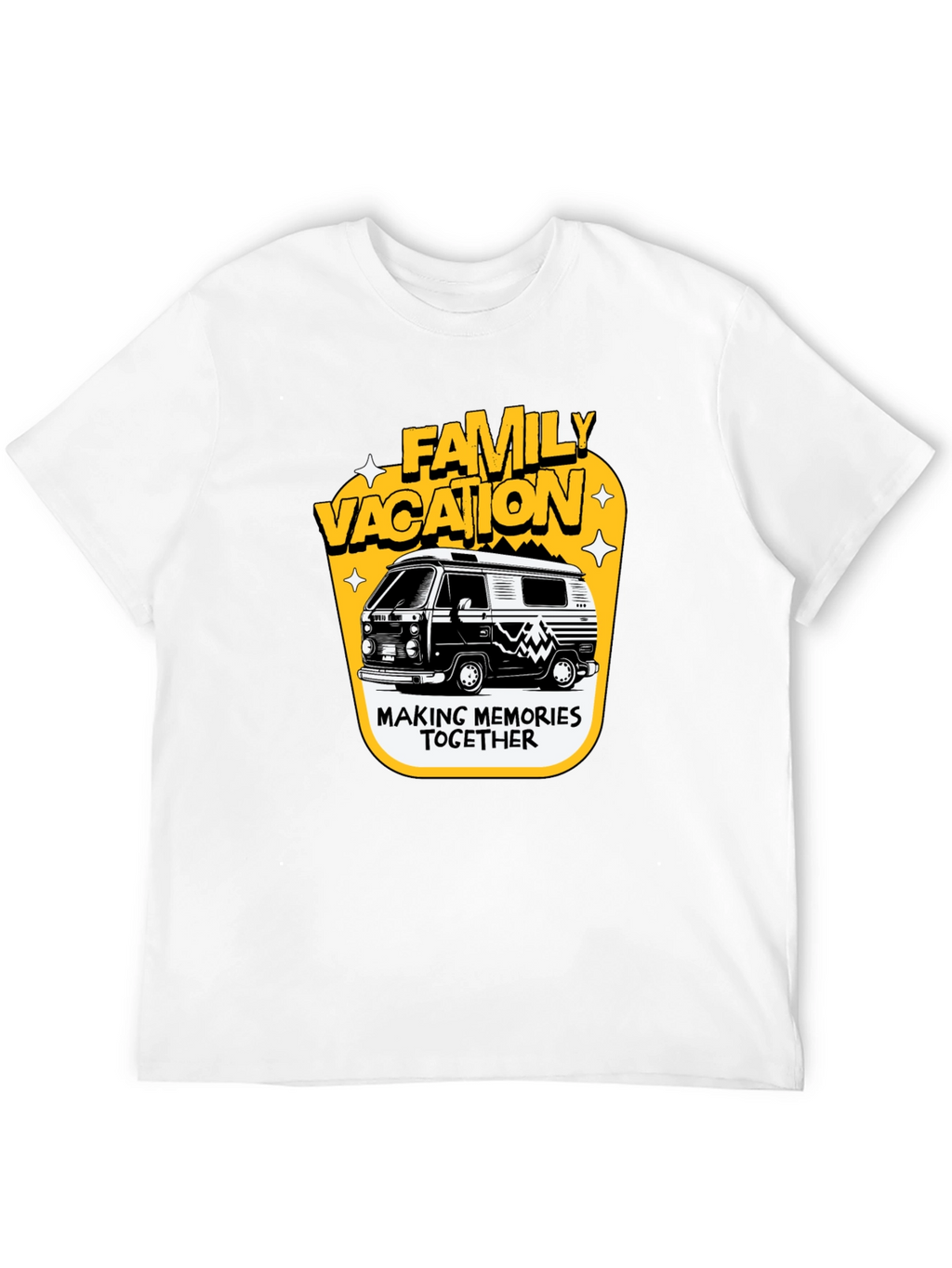 Family Vacation Camper Van Graphic Tee