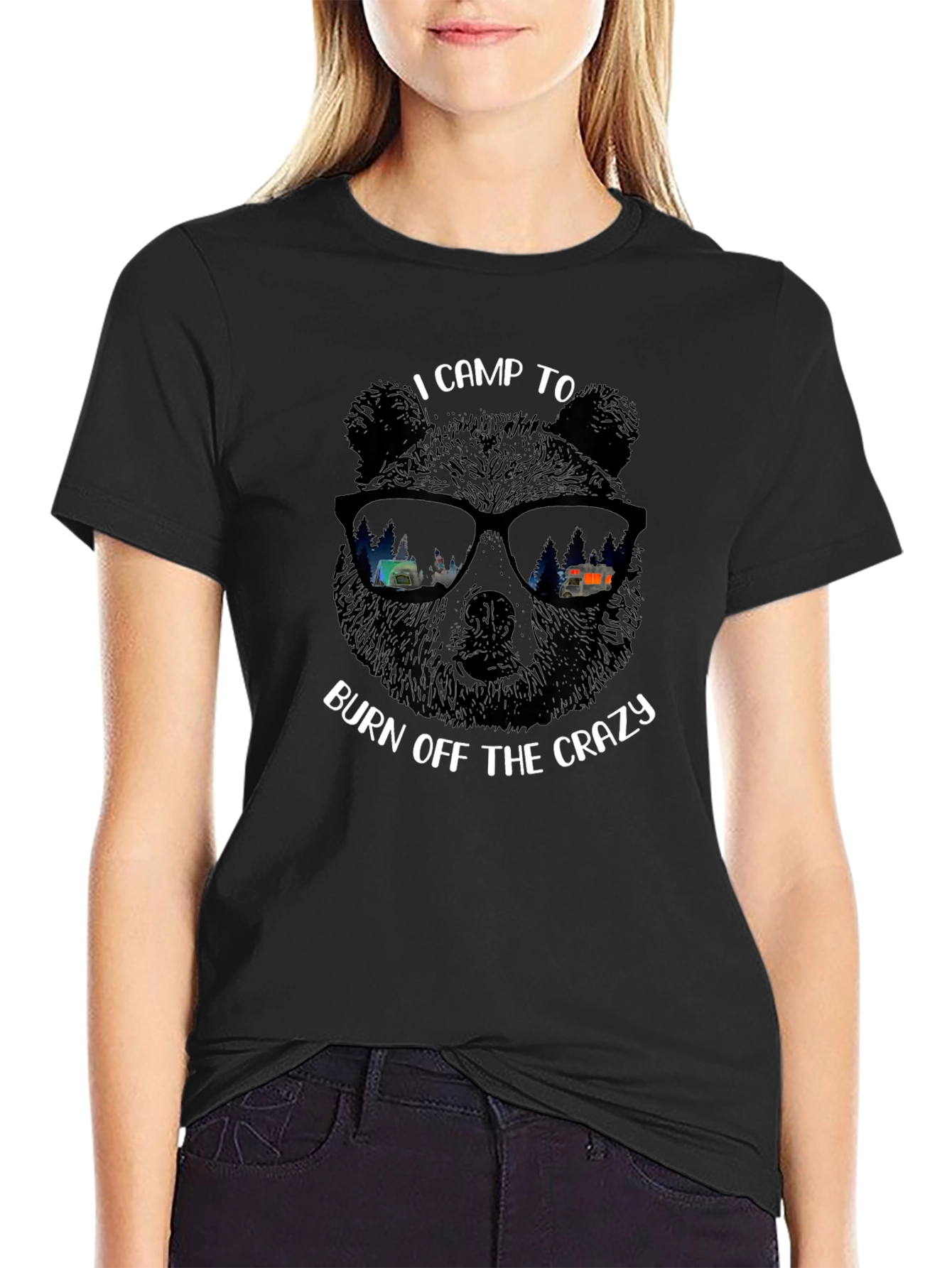 Camping Bear Graphic Tee