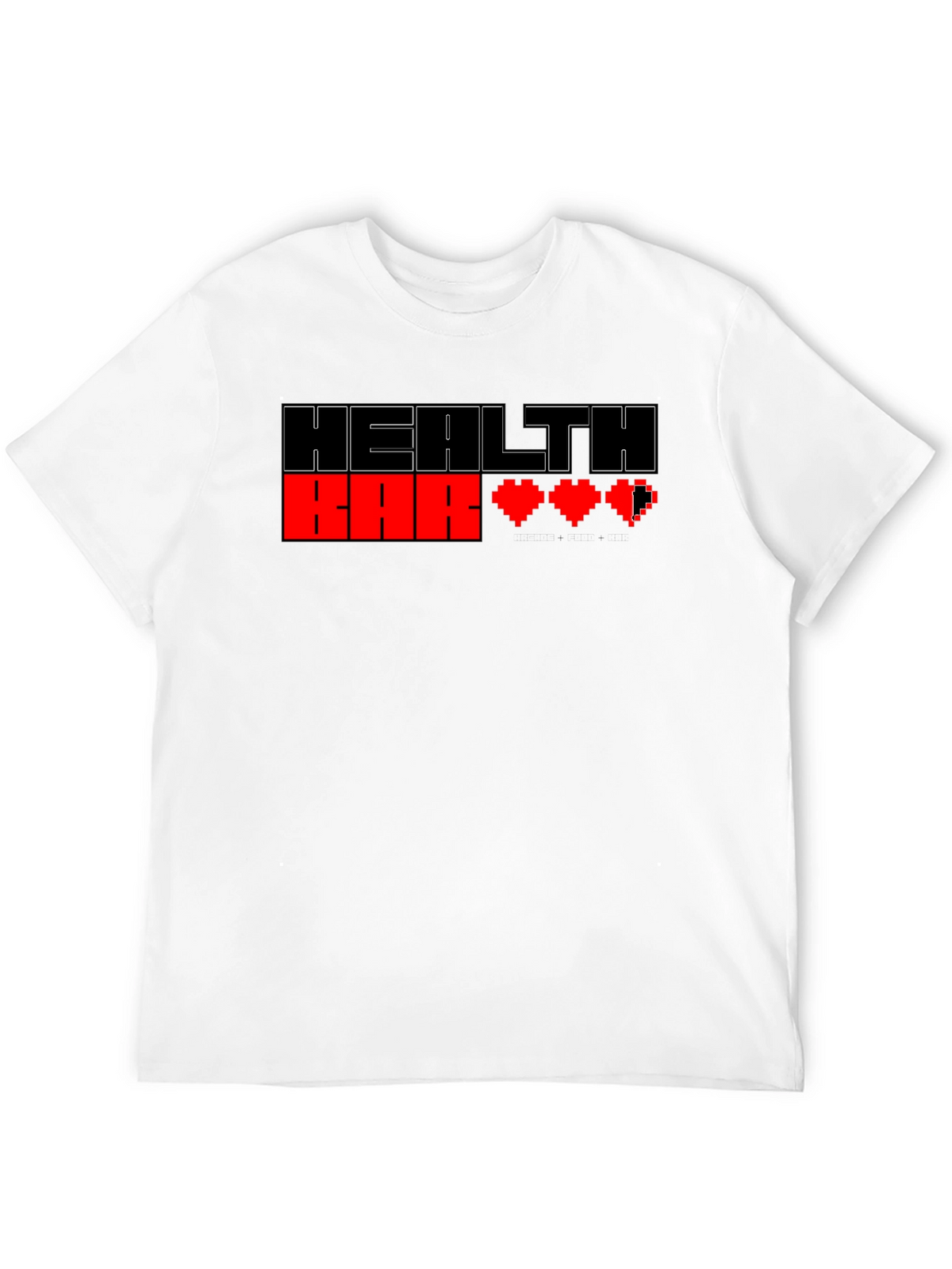 Health Bar Pixel Art Gamer T-Shirt