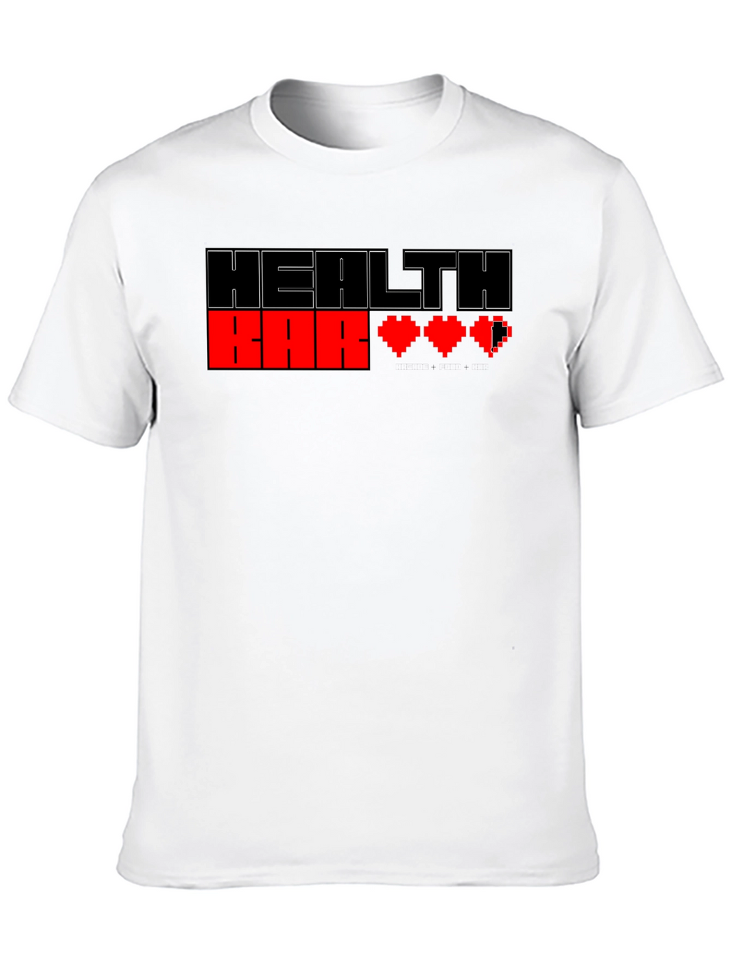Health Bar Pixel Art Gamer T-Shirt