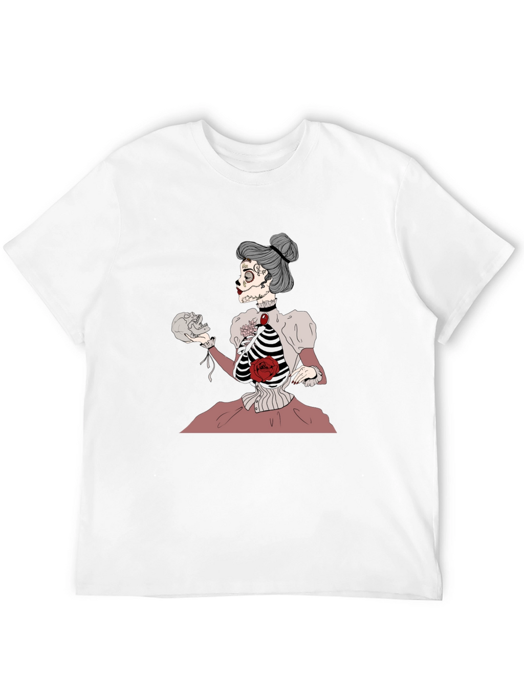 Skeleton Lady T-Shirt - Unique Goth Style Tee