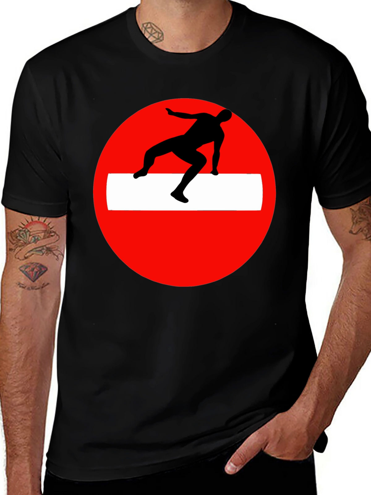 Parkour Obstacle Black Tee
