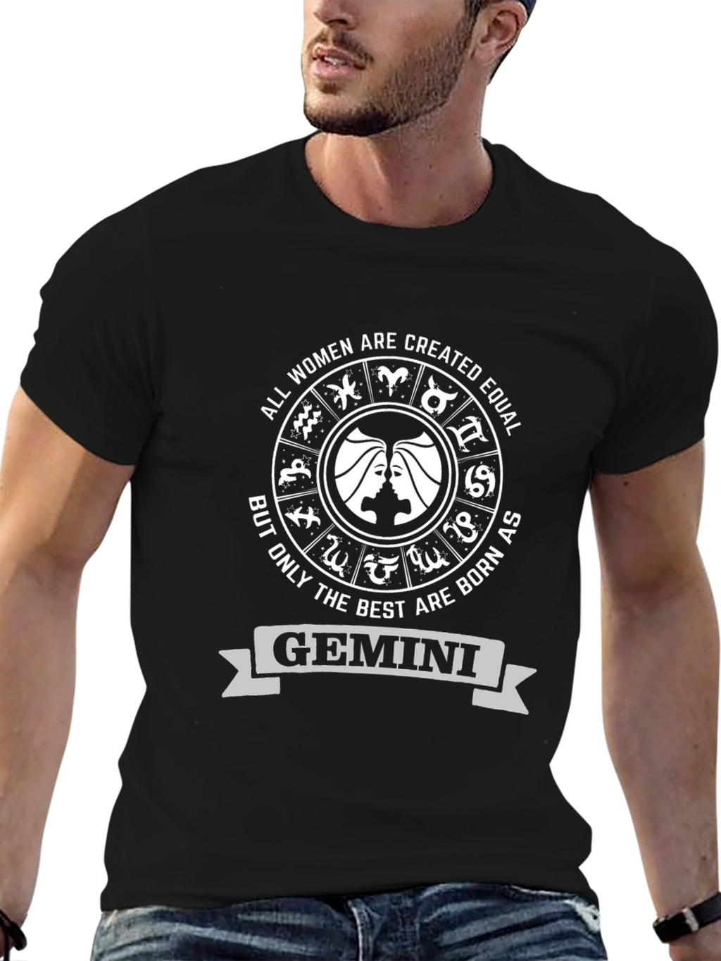 Gemini Zodiac Womens T-Shirt