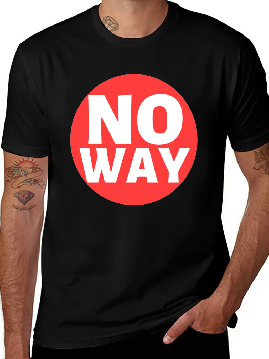 No Way Graphic Tee - Classic Crew Neck