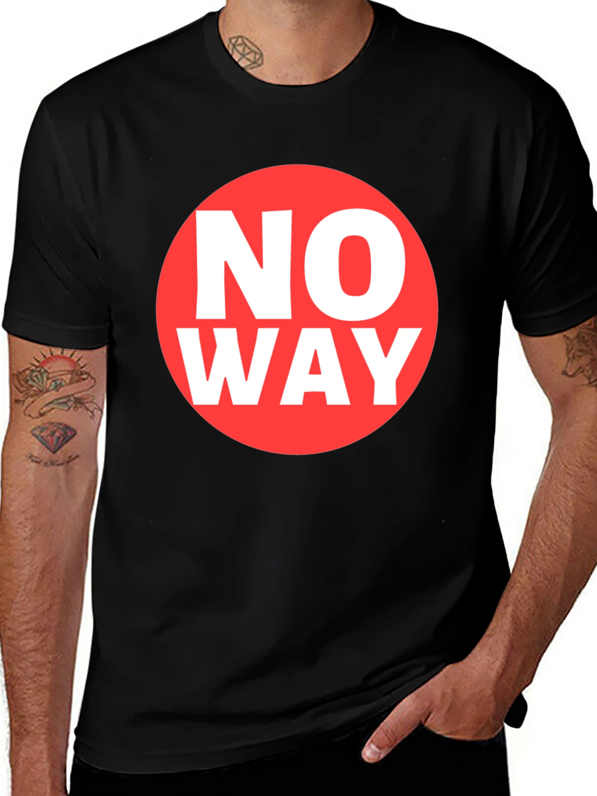 No Way Graphic Tee - Classic Crew Neck