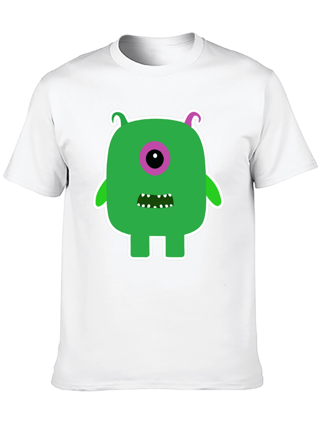 Monster Graphic Tee -  Funky One-Eyed Character