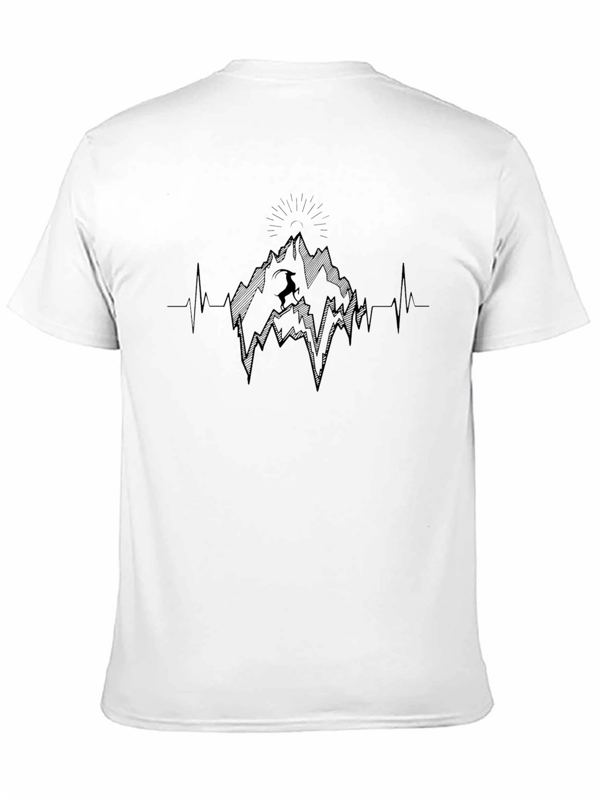 Mountain Heartbeat Black Tee