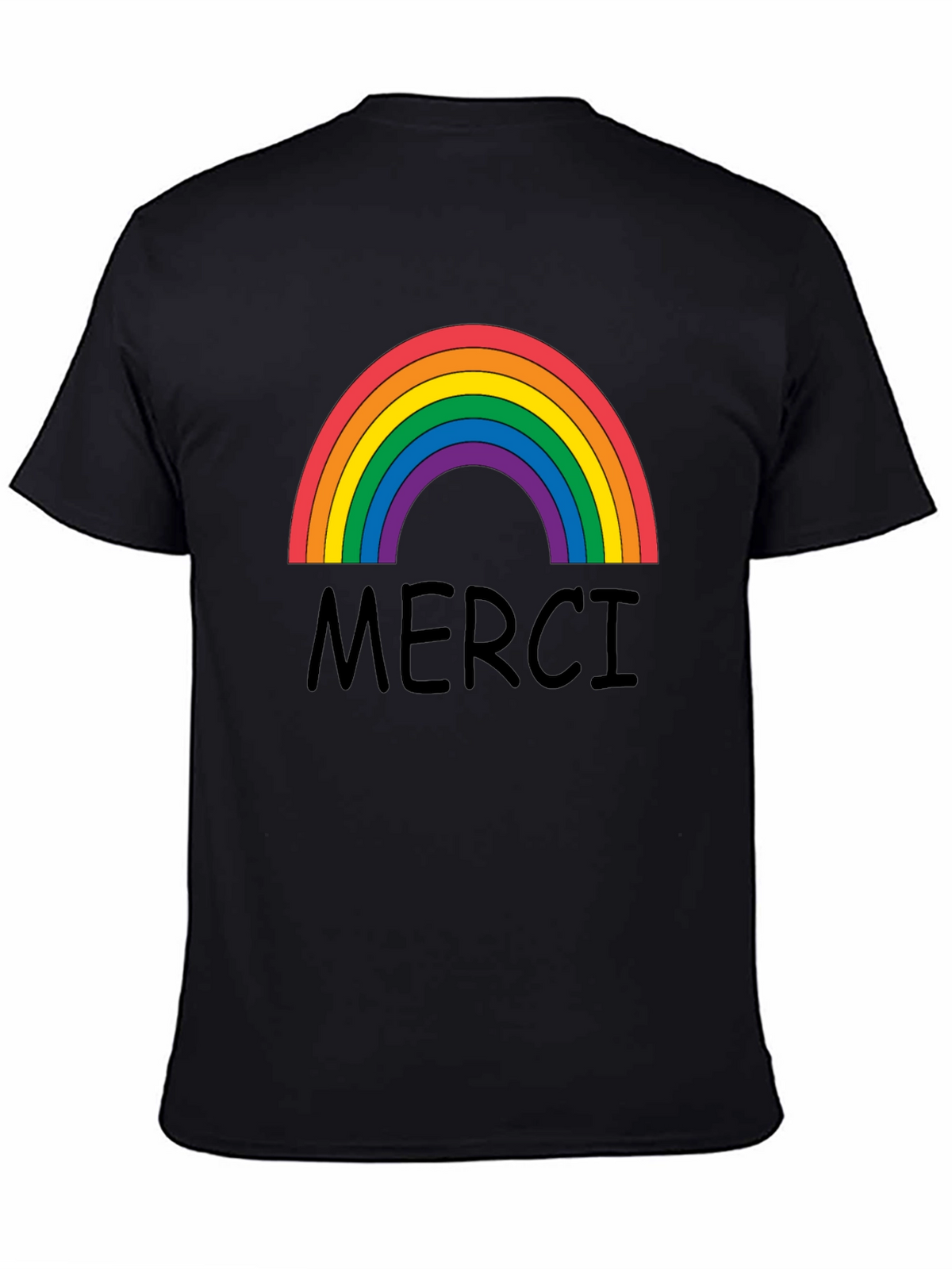 Merci Rainbow Graphic T-Shirt