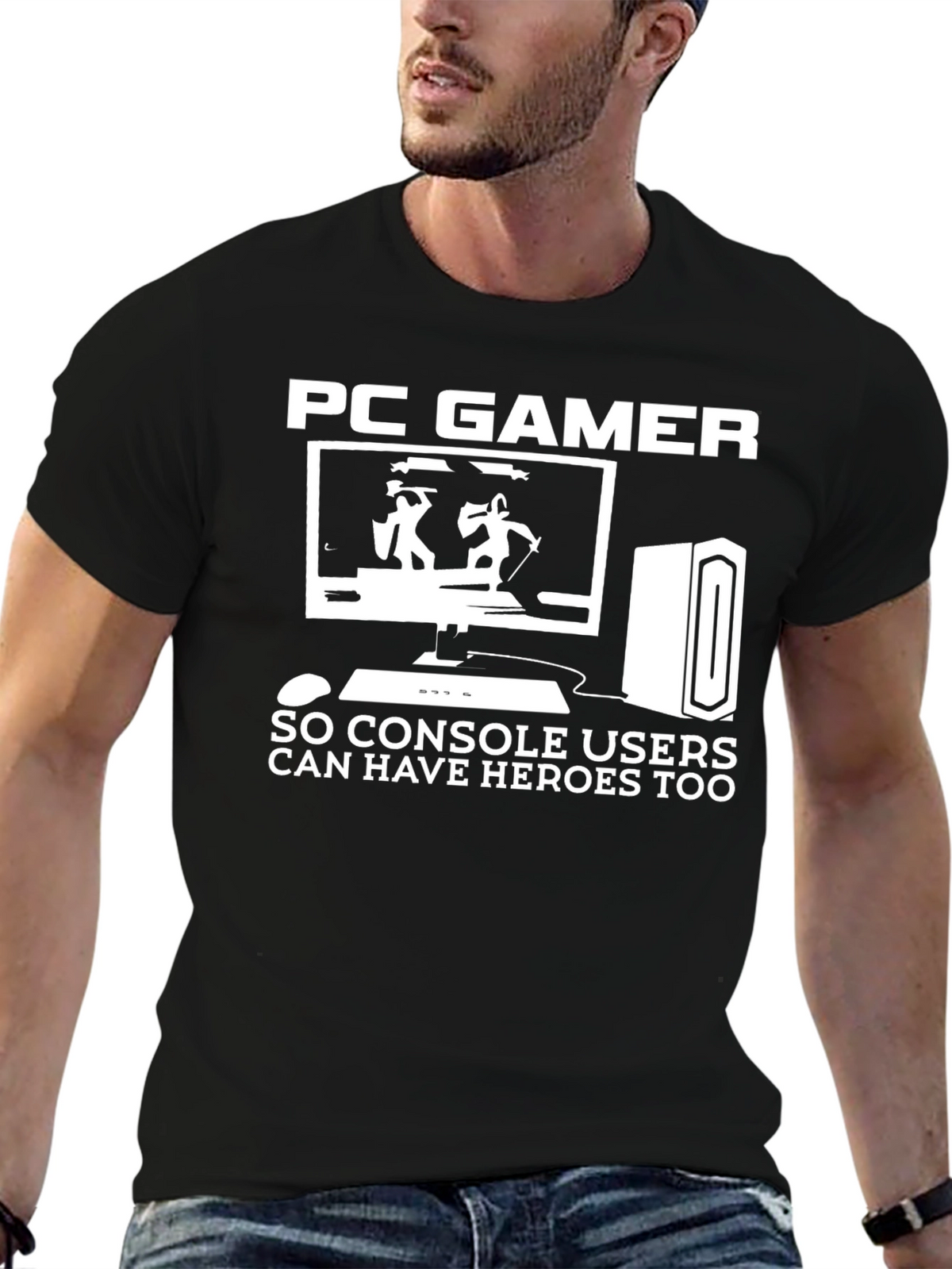 PC Gamer Heroes T-Shirt - Gaming Humor Tee