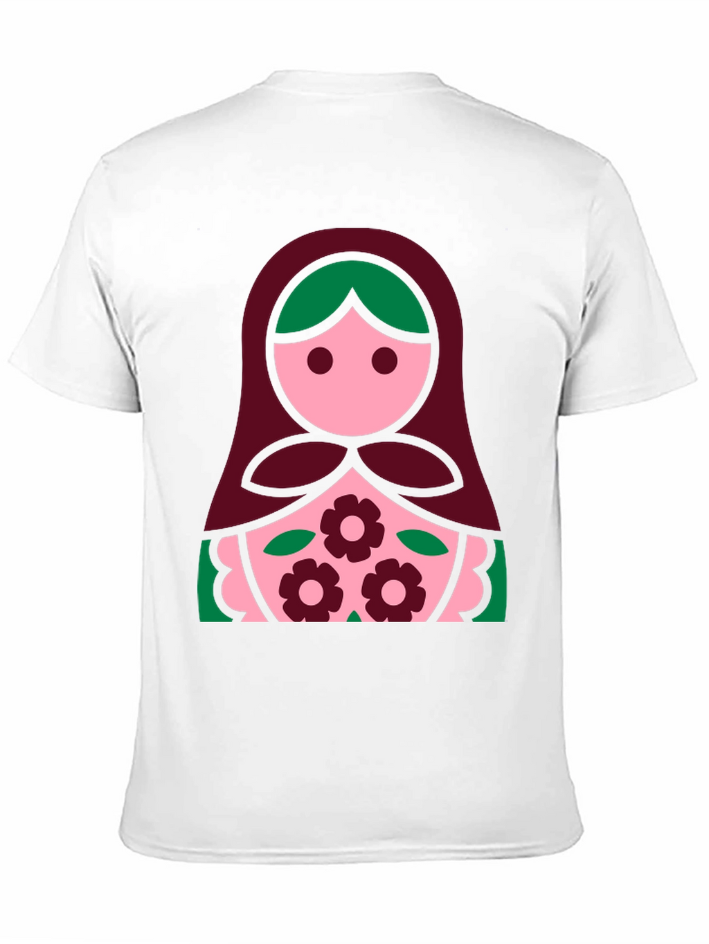 Matryoshka Doll Graphic Tee - Black Cotton Shirt