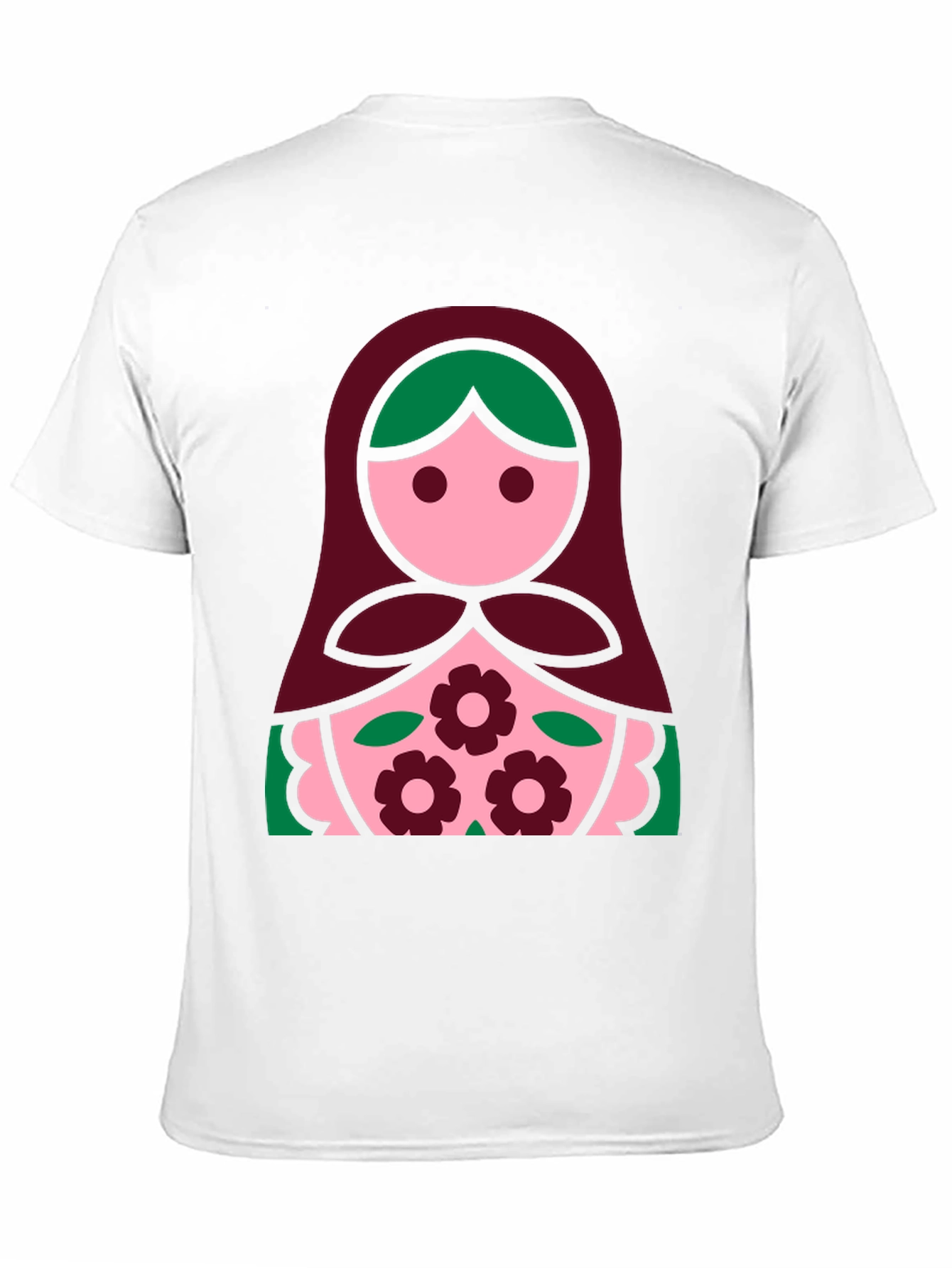 Matryoshka Doll Graphic Tee - Black Cotton Shirt