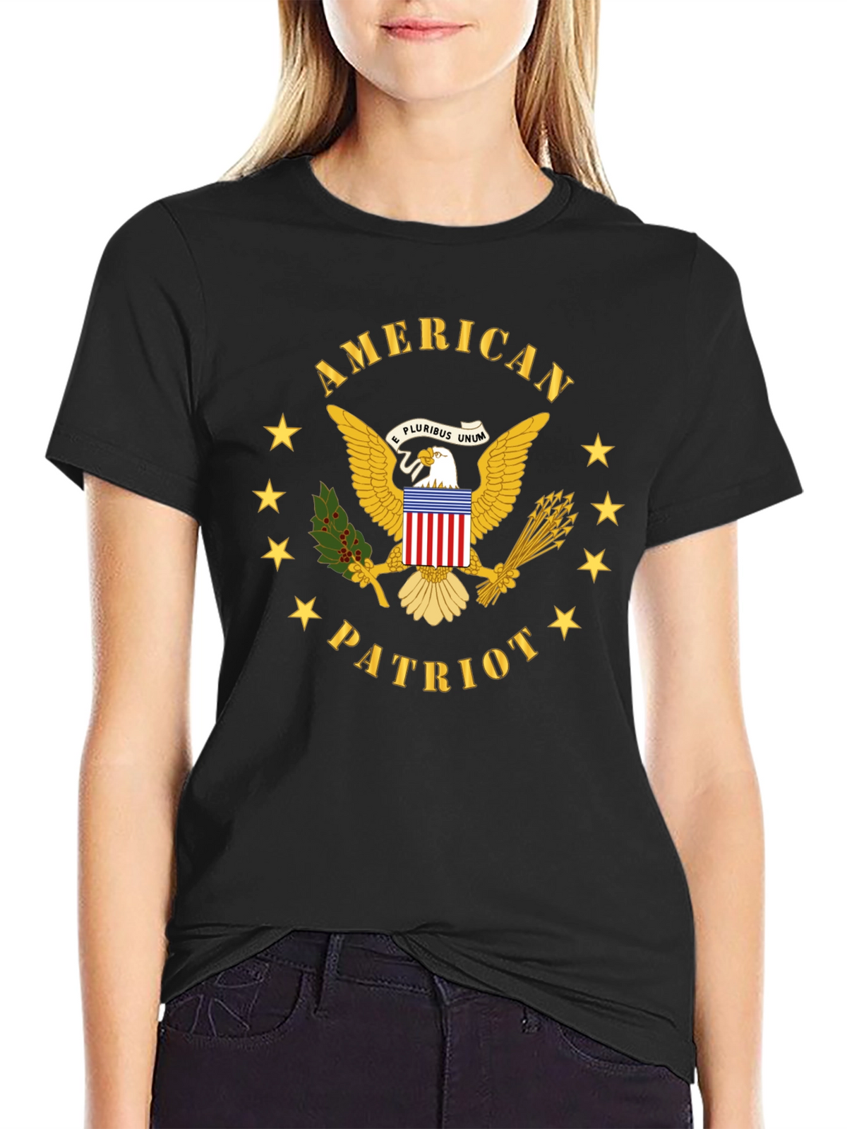 American Patriot Eagle Graphic T-Shirt
