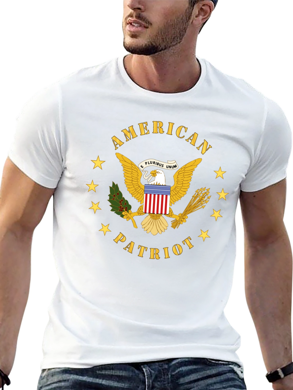 American Patriot Eagle Graphic T-Shirt