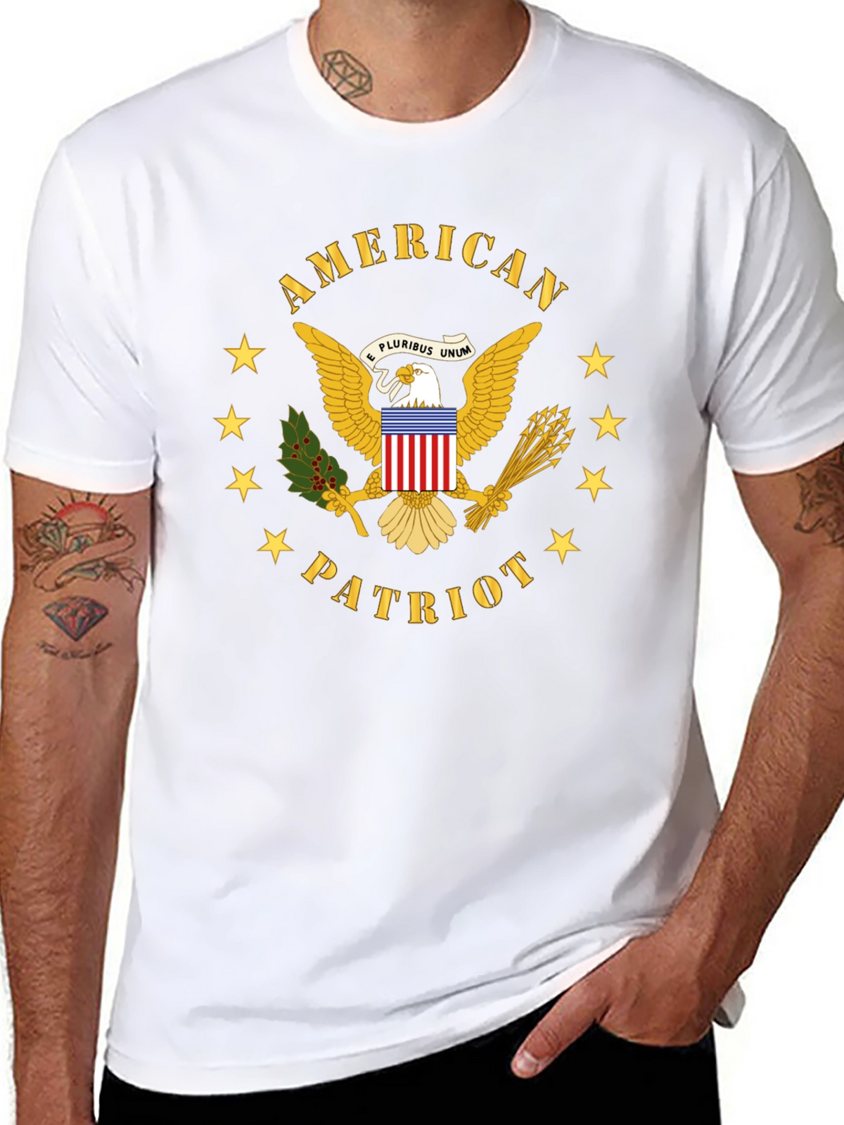 American Patriot Eagle Graphic T-Shirt
