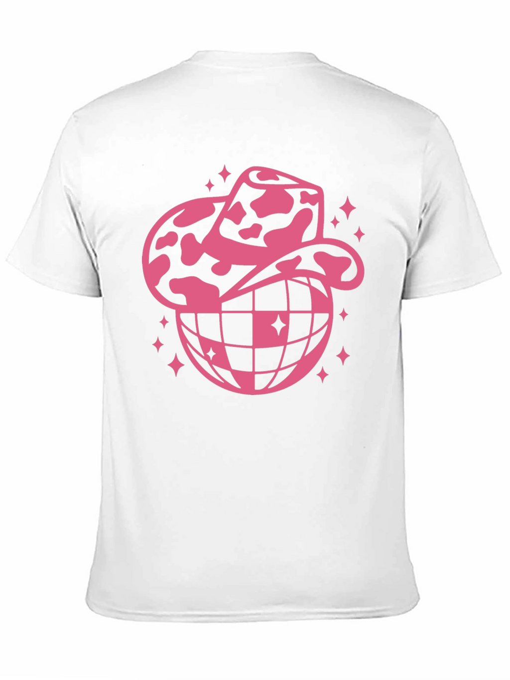 Cowboy Hat Disco Globe Black T-Shirt