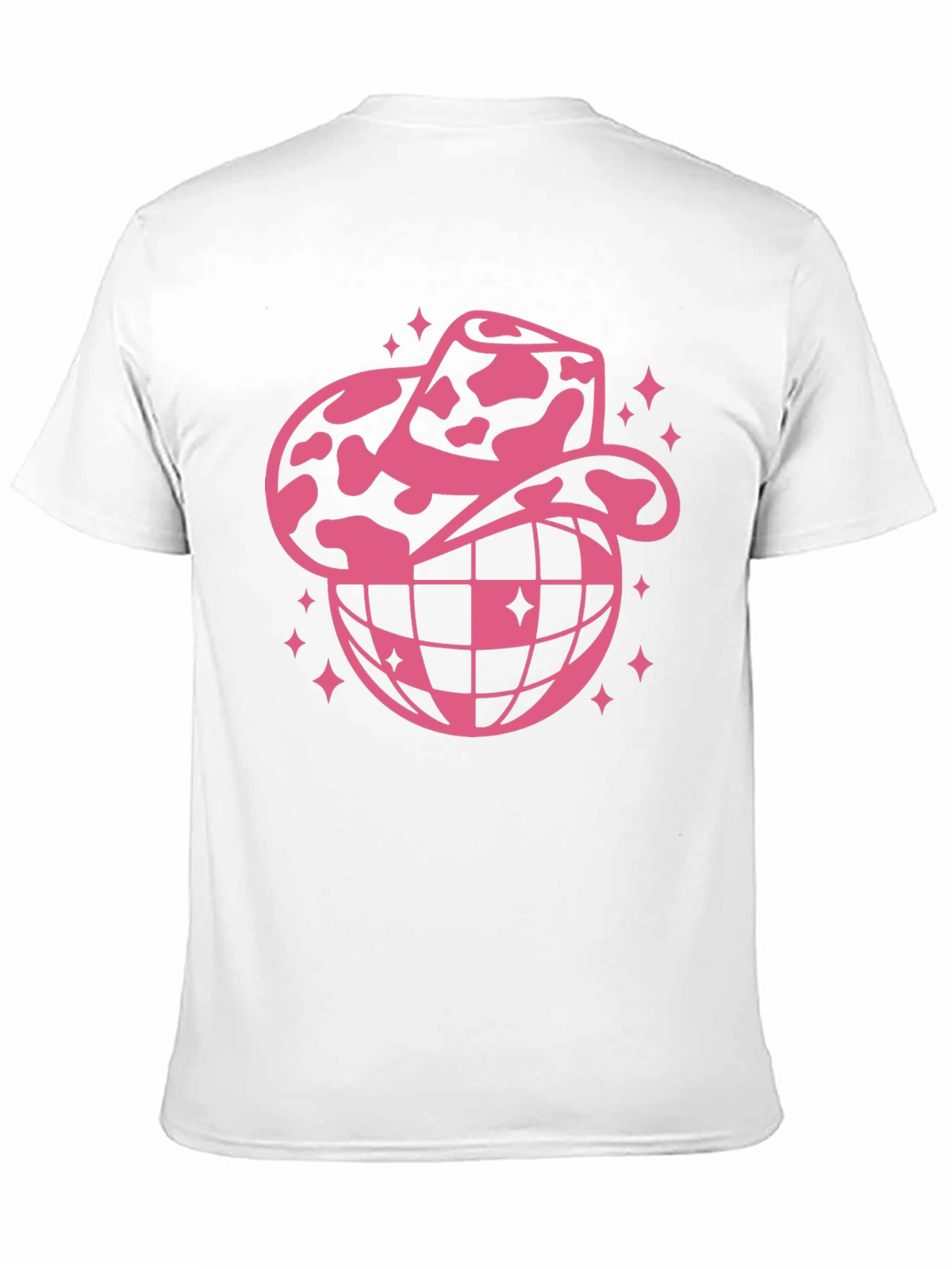Cowboy Hat Disco Globe Black T-Shirt