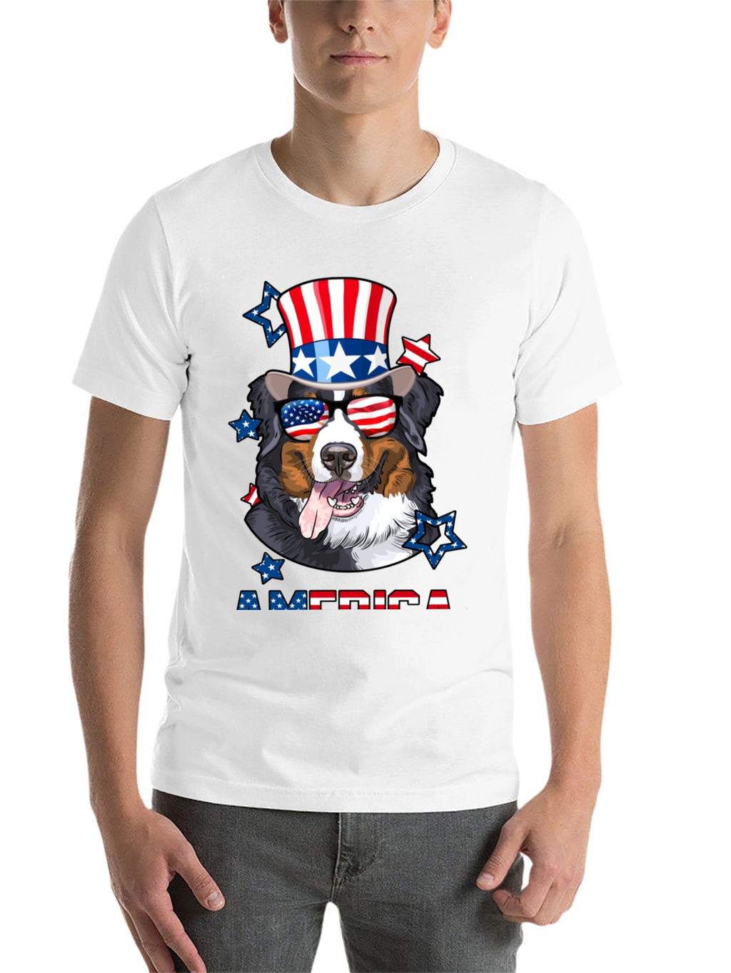Patriotic Dog T-Shirt - American Pride