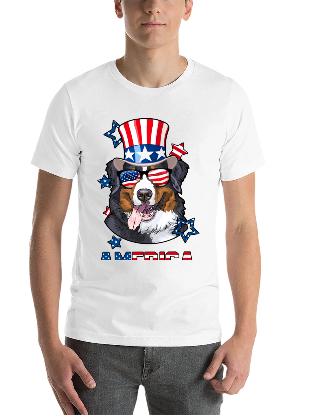 Patriotic Dog T-Shirt - American Pride