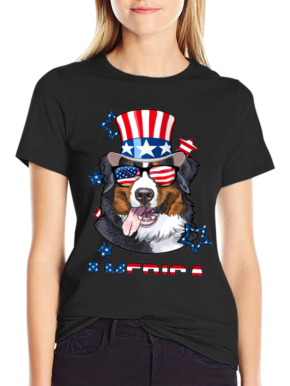 Patriotic Dog T-Shirt - American Pride