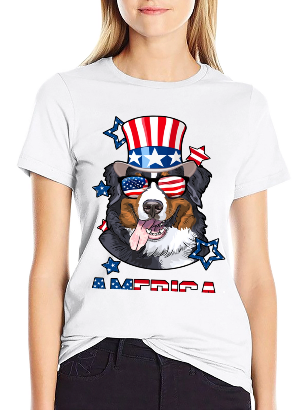 Patriotic Dog T-Shirt - American Pride